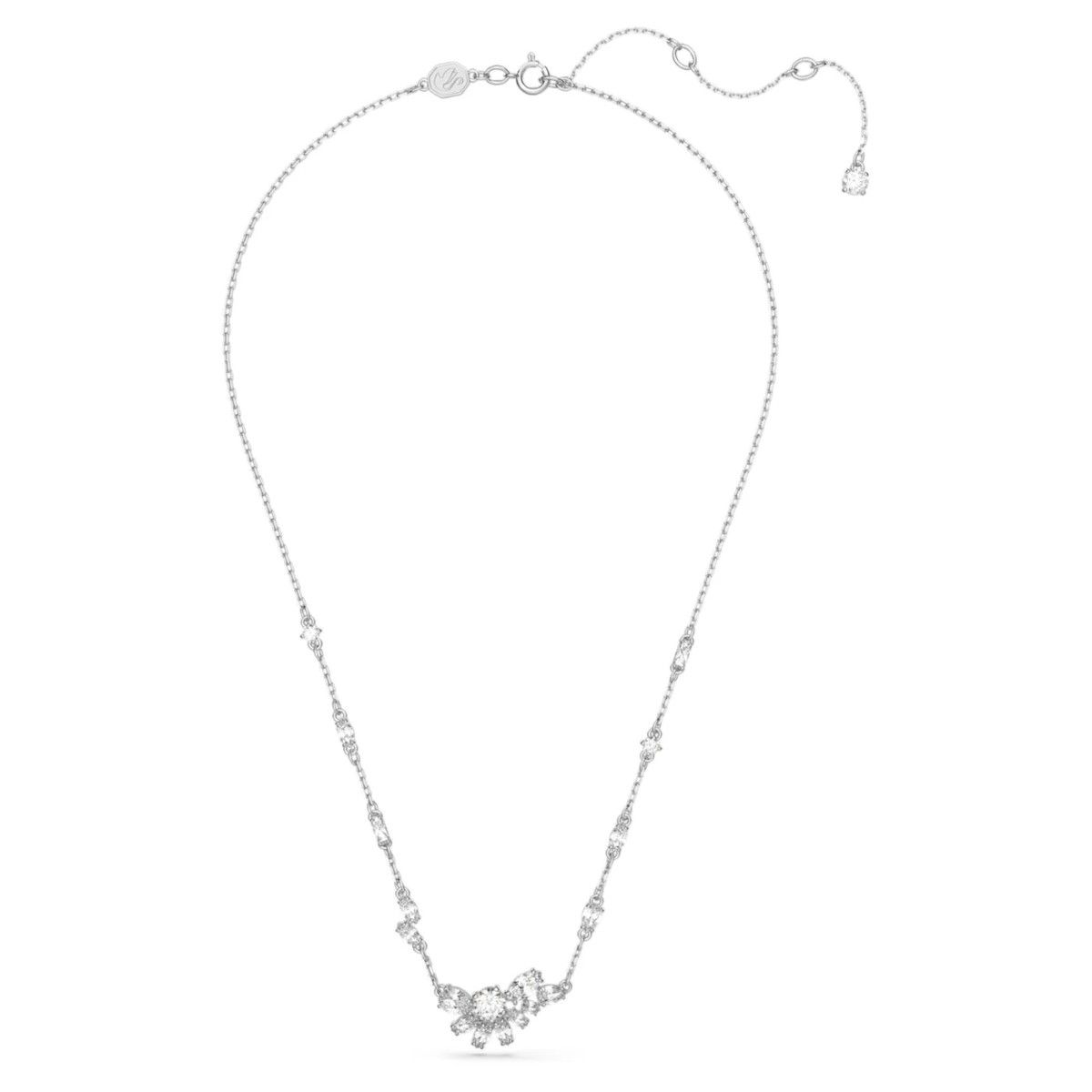 Station necklace with swarovski crystals outlet