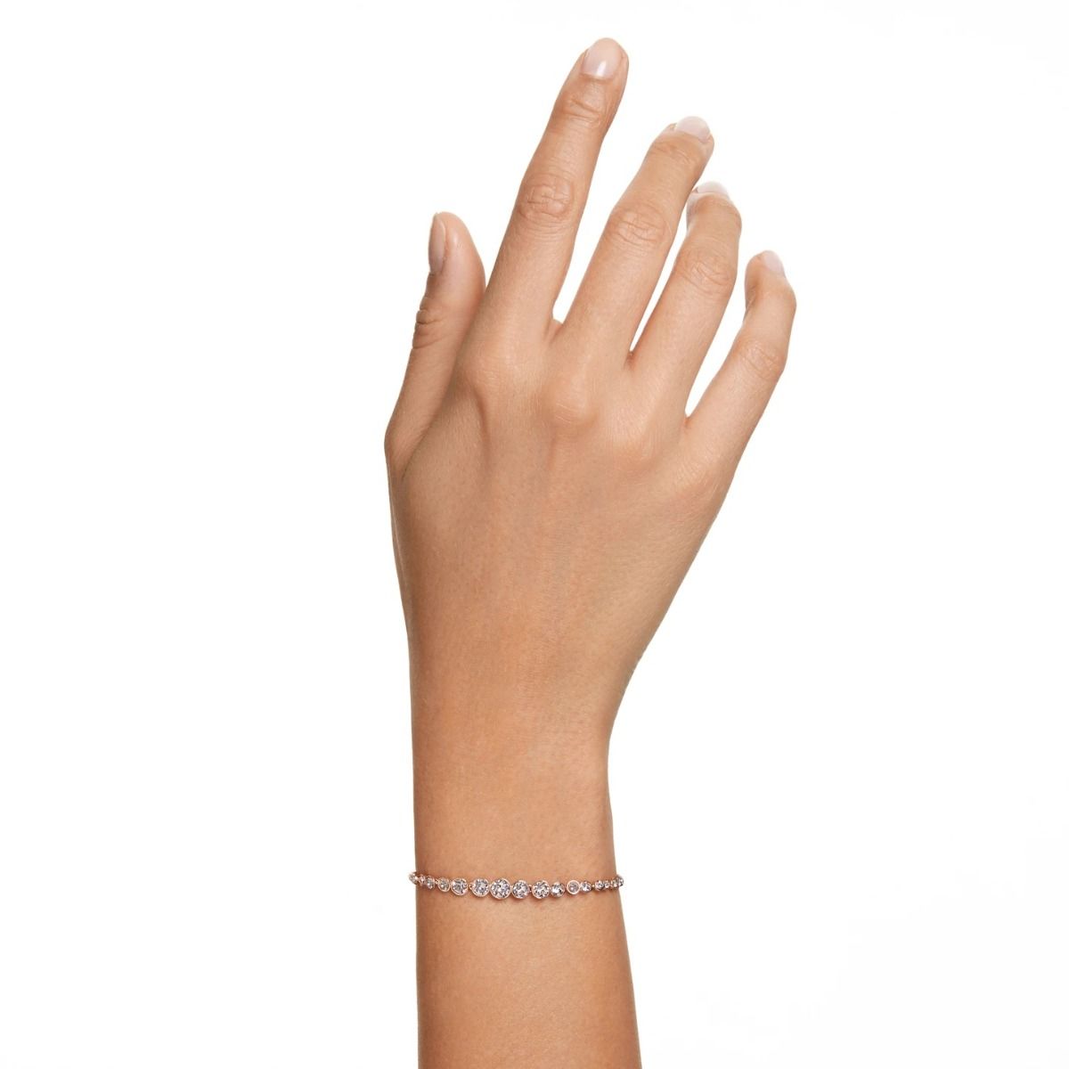 Buy Swarovski Emily Gradient Bracelet Pink with Rose Gold Tone