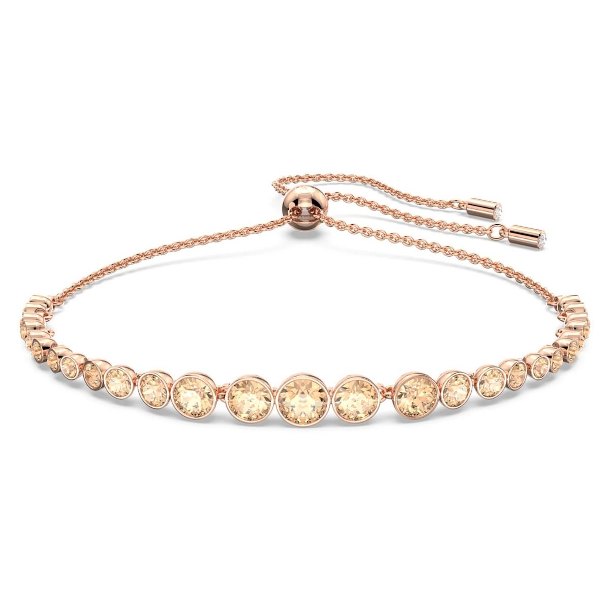 Buy Swarovski Emily Gradient Bracelet Pink with Rose Gold Tone Plating Online