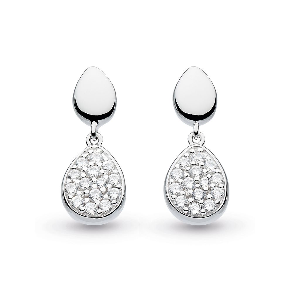 Pearl  Diamond Drop Earrings in 18ct White Gold  Ortwin Thyssen Master  Jewellery Makers