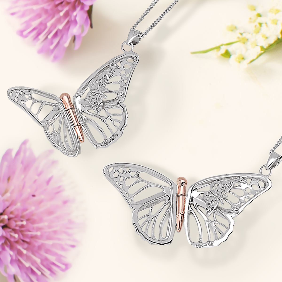 Clogau gold butterfly discount necklace