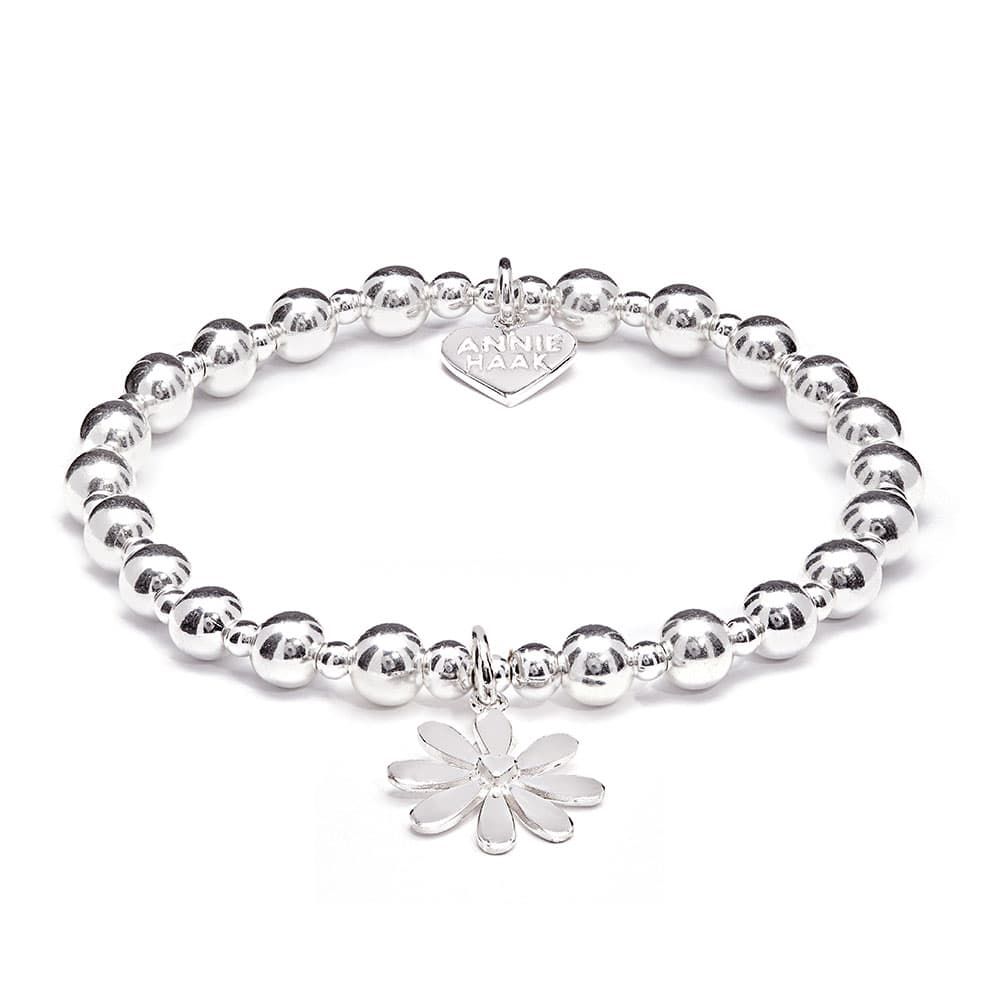 Buy Annie Haak Orchid Silver Charm Bracelet Flower Online