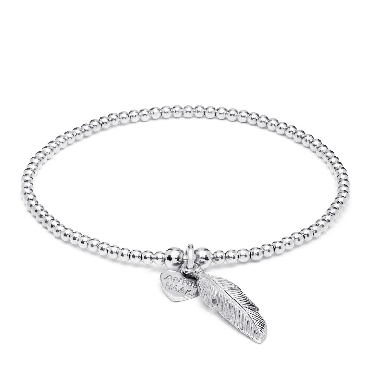 Buy Annie Haak Santeenie Silver Charm Bracelet Feather Online