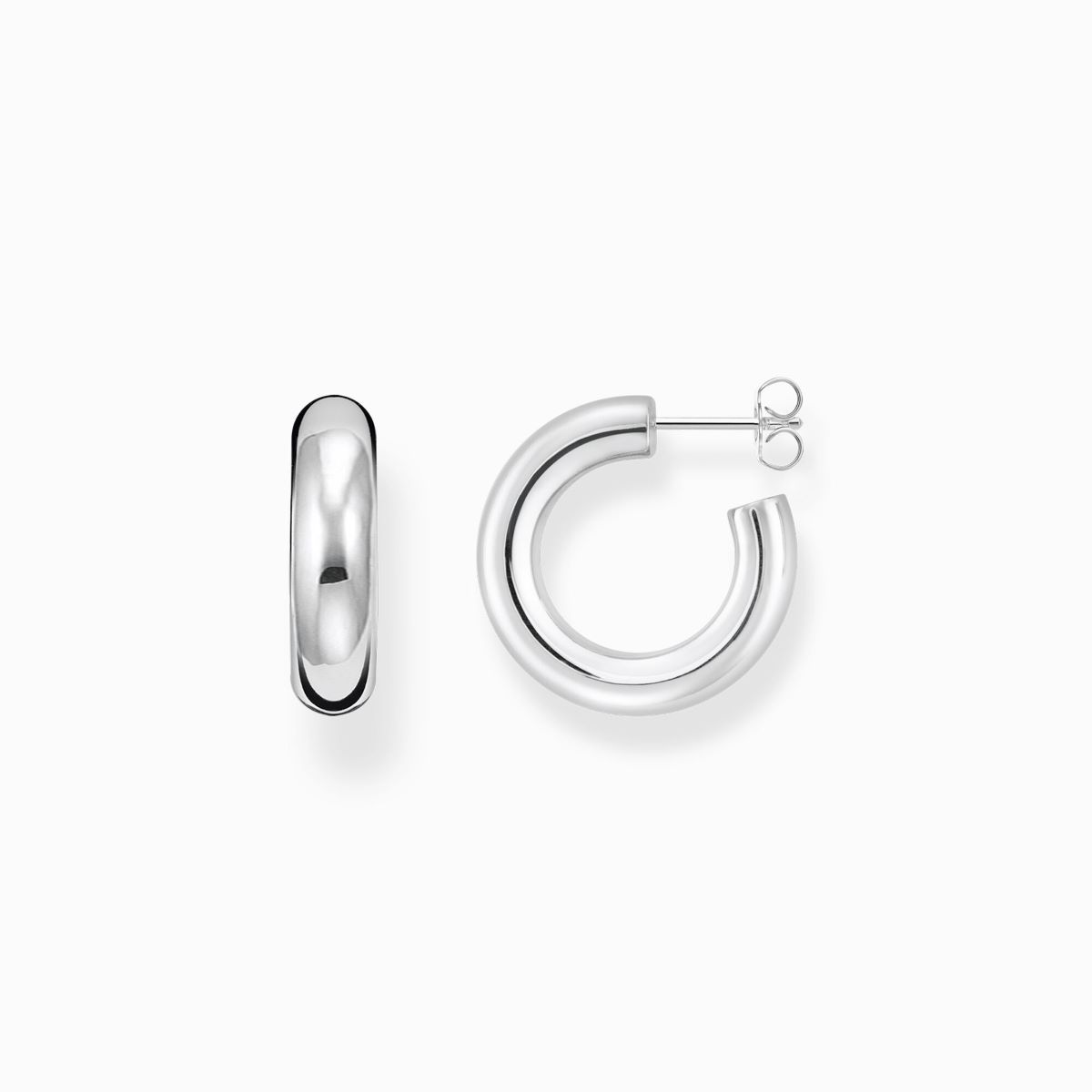 Buy Thomas Sabo Small Silver Chunky Hoop Earrings - Silver Online