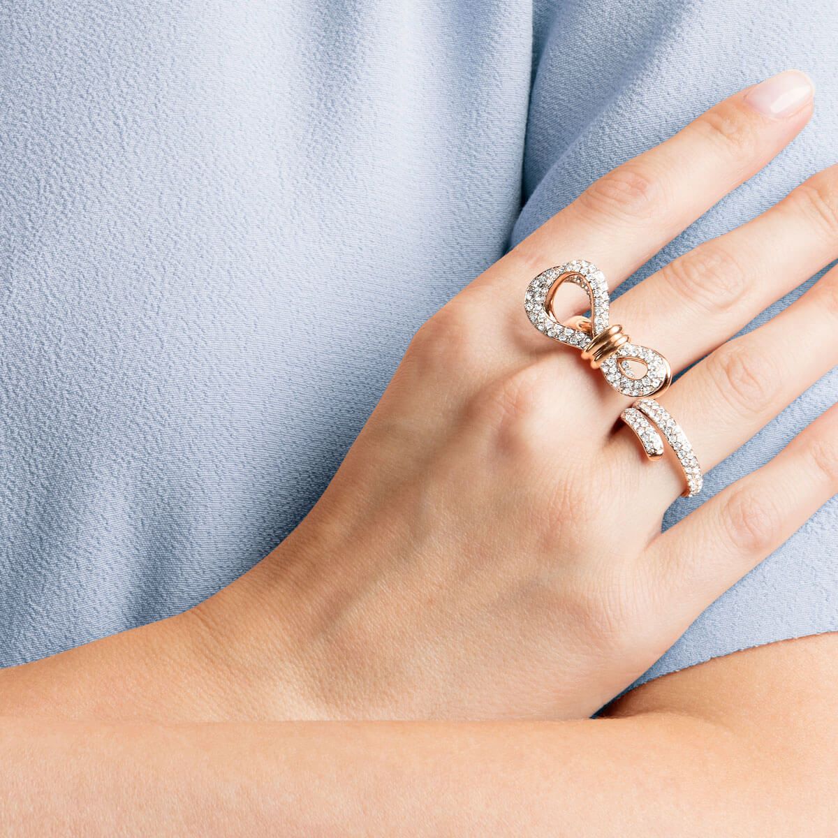 Swarovski new arrivals double ring