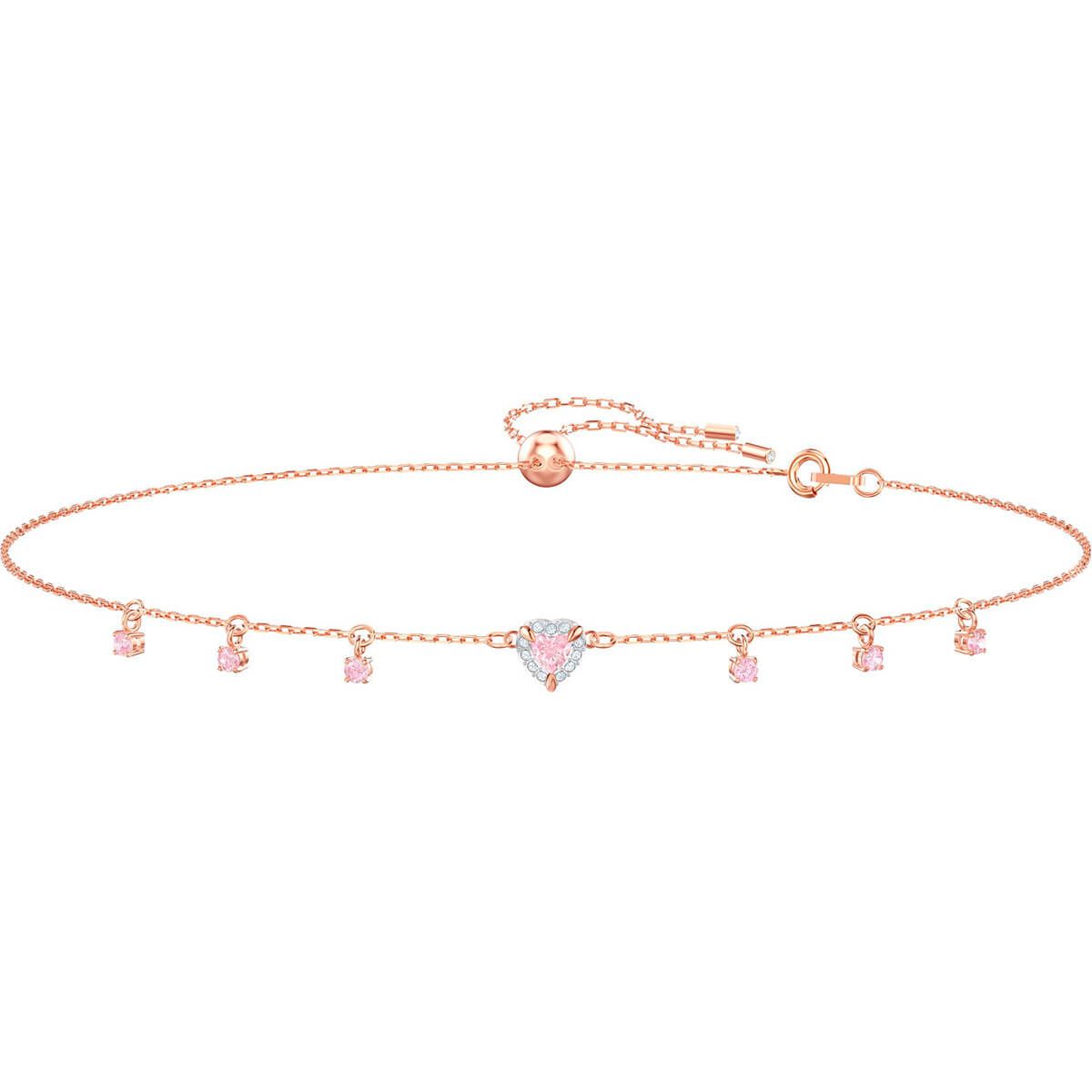 Swarovski rose discount gold choker