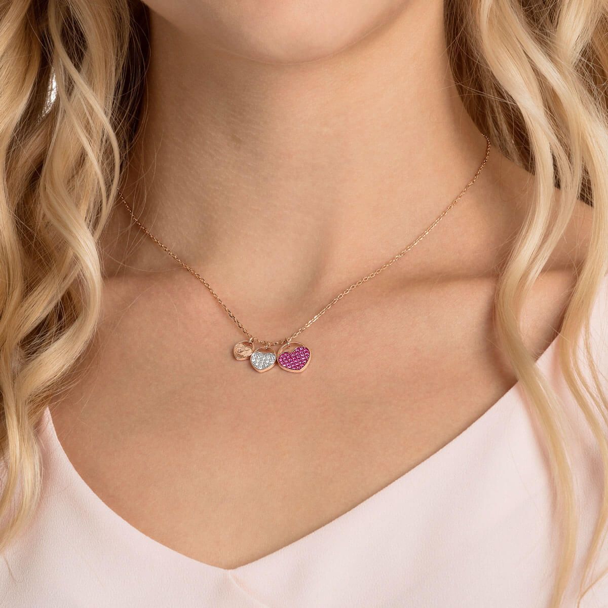 Swarovski ginger pendant rose gold sale