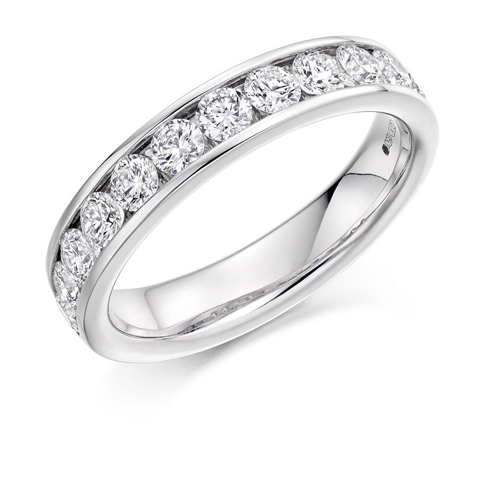 Buy Raphael Collection Half Eternity Ring - Round Brilliant Channel Set ...