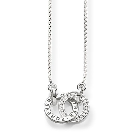 Buy Thomas Sabo Together Forever Necklace Silver and Zirconia Online
