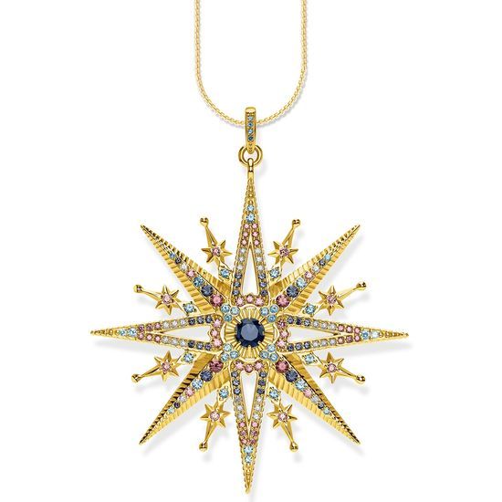Buy Thomas Sabo Large Royalty Star Gold Necklace Online in UK