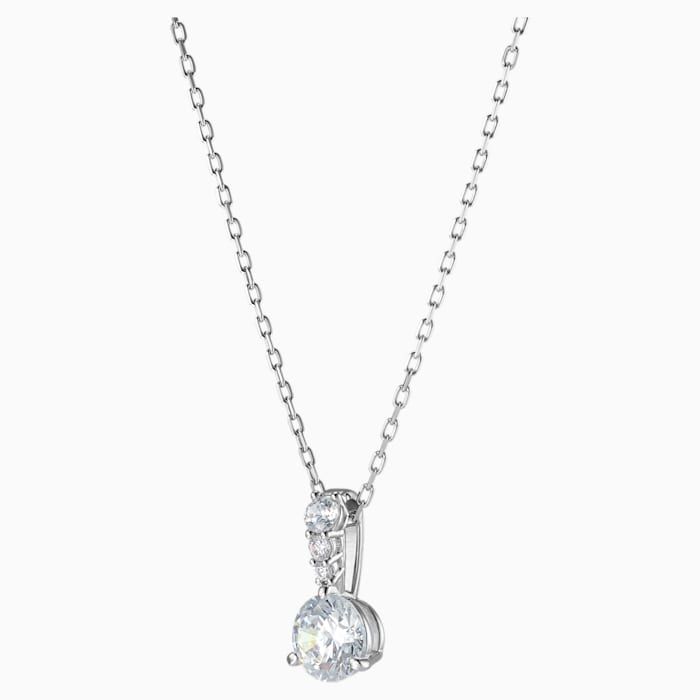 Buy Swarovski Solitaire Pendant White with Rhodium Plating Online