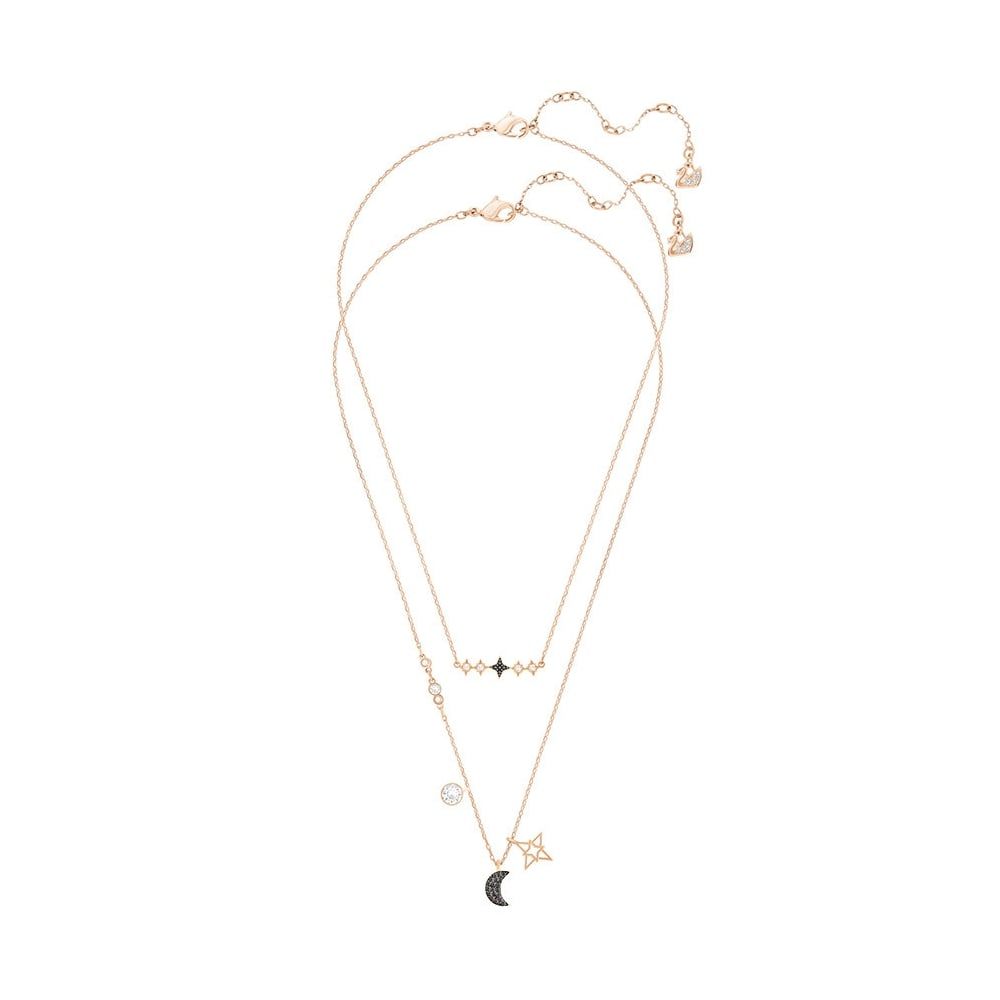Buy Swarovski Symbolic Moon Necklace Set - Multicoloured - Mixed Metal ...