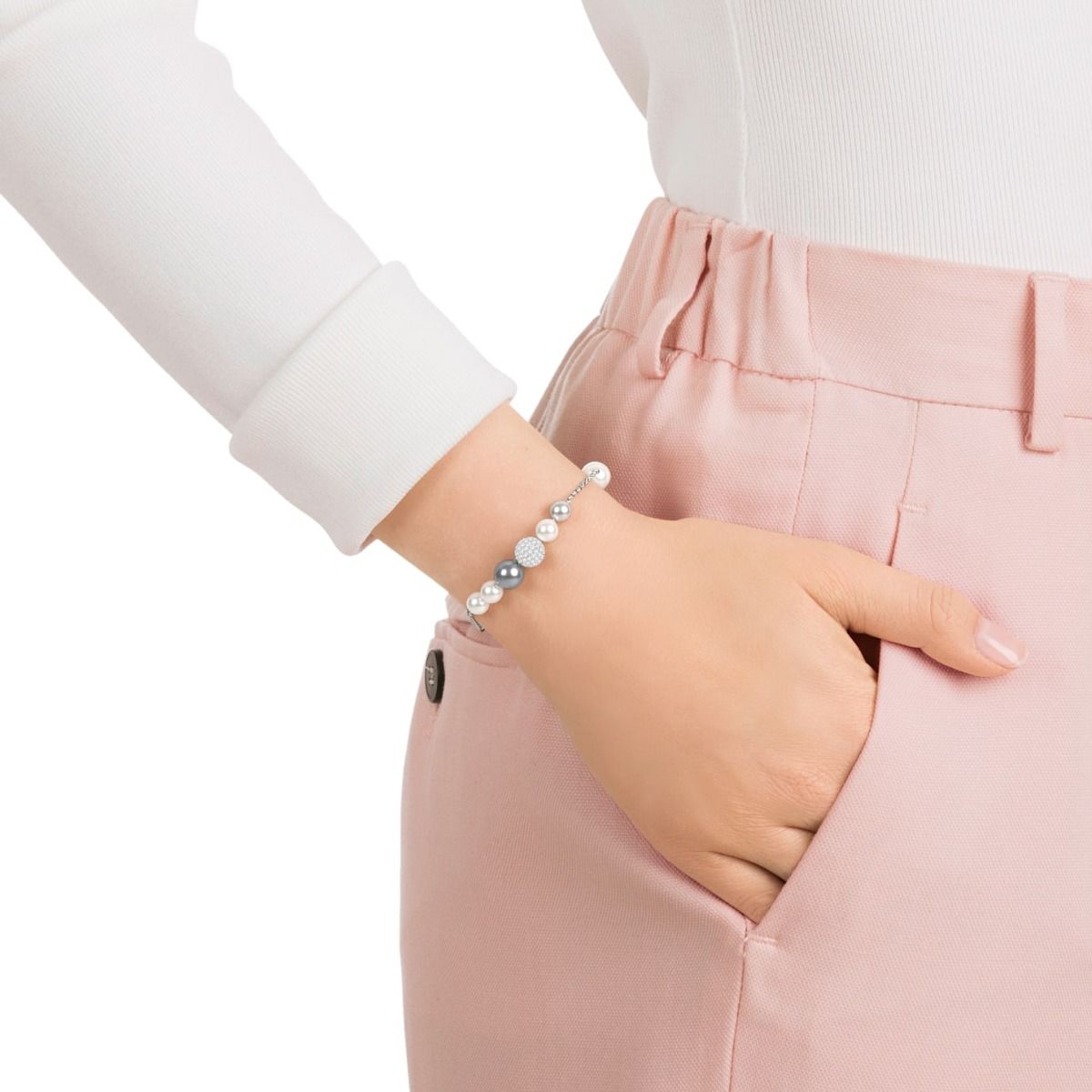 Swarovski remix pearl top