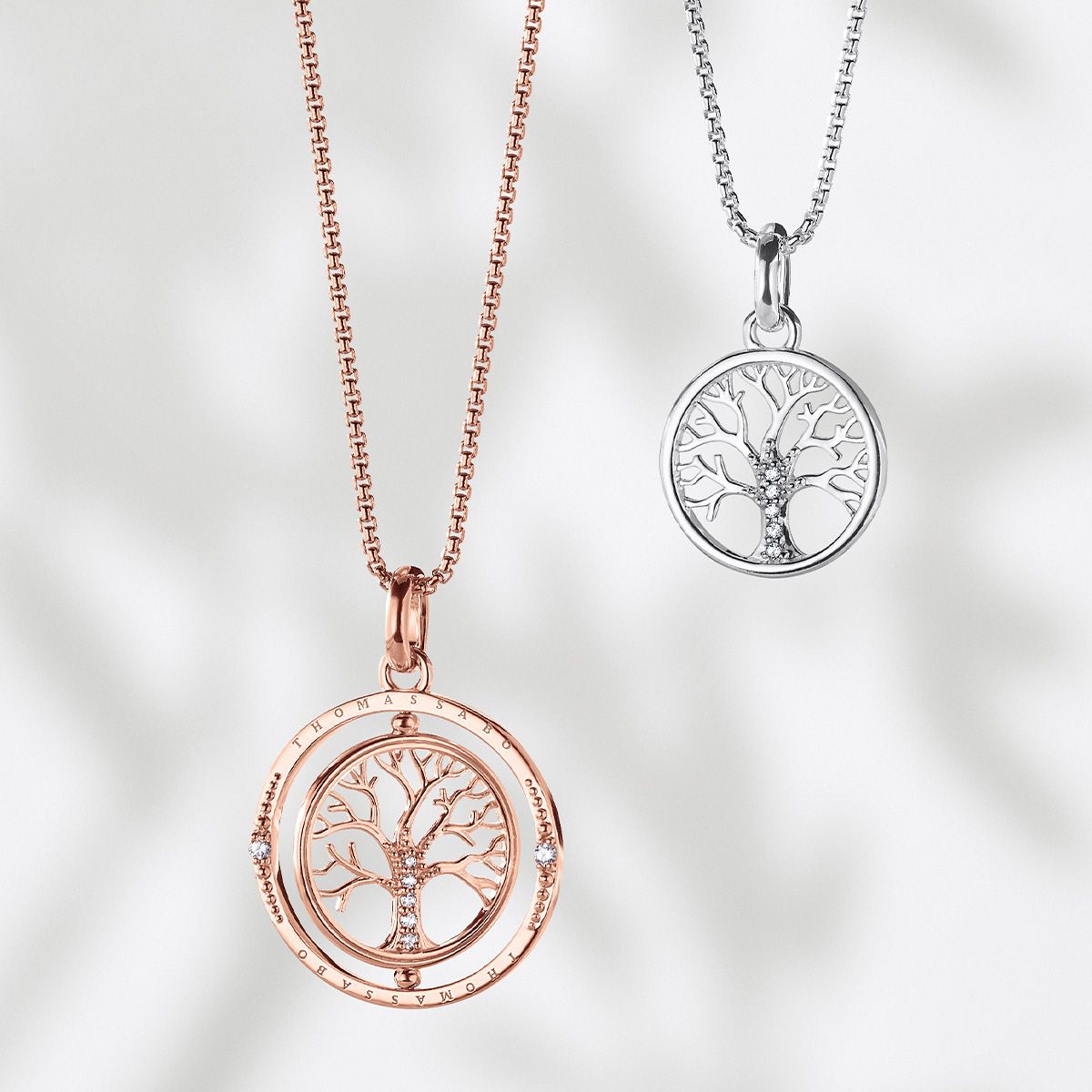 Buy Thomas Sabo Tree of Love Necklace Silver and Zirconia Online