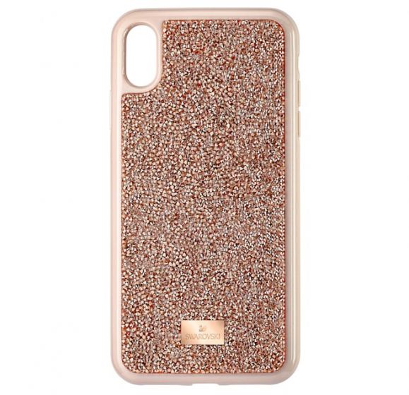 Swarovski Glam Rock Smartphone Case, iPhone® XS Max, Pink Gold 