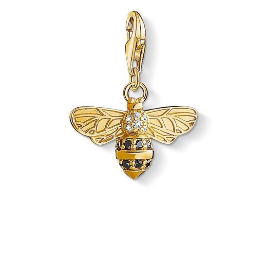 Thomas Sabo Charm Pendant, Gold Bee 1449-414-39