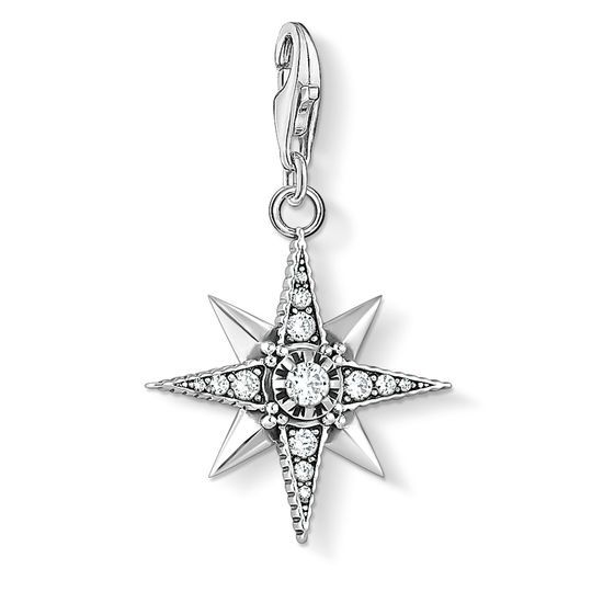 Buy Thomas Sabo Charm Pendant - Royalty Star Silver Online