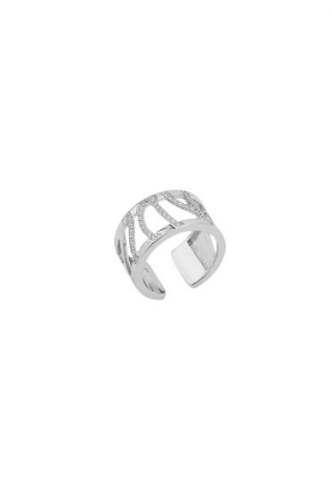 Les Georgettes Perroquet Ring, Silver Finish, size O 7032130