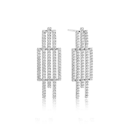 Sif Jakobs Rufina Cinque earrings with white zirconia