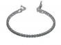 Swarovski Tennis Deluxe Bracelet, Black, Ruthenium Plating 5504678