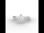 Princess Cut Diamond Engagement Ring with Grain Set Shoulders