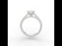 Pear Cut Diamond Solitaire with Diamond Shoulders