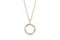 Sif Jakobs Pendant Cetera Piccolo with White Zirconia- 18k Gold Plating - SJ-P1068-CZ-YG
