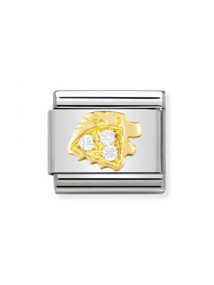 Nomination Classic Zodiac Charm - 18k Gold and Cubic Zirconia Leo 030302_05