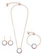 Coeur De Lion Rose Gold & Rainbow Pierced Earrings 4957201500