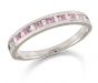 Brown & Newirth Pink Sapphire & Diamond Half Eternity Ring