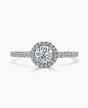 Brown & Newirth 'First Kiss' Diamond Halo Engagement Ring