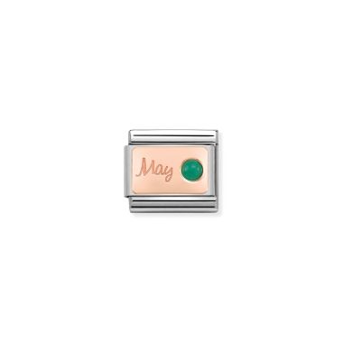 Buy Nomination Classic Rose Gold Peridot August Birthstone Charm Online
