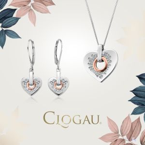 Clogau Cariad Sparkle Heart Earrings 3SCCE01
