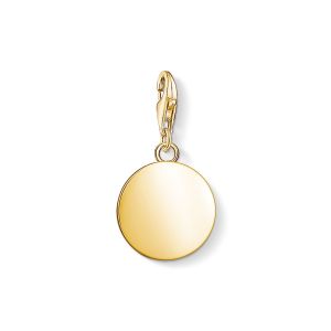 Thomas Sabo Charm Pendant - Gold Vermeil Disc Medium
