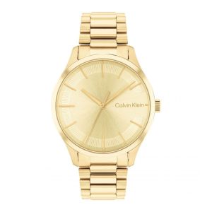 Calvin Klein Unisex Iconic Gold Watch - Link Bracelet 25200043