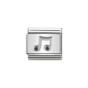 Nomination Classic 925 Silver and Zirconia Music Note Charm
