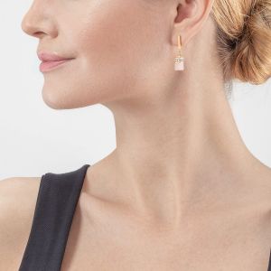 Coeur De Lion GeoCUBE Earrings - Iconic Precious Light Rose 4605211920