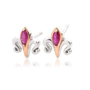 Clogau Two Queens Ruby Earrings 3SALWSE2
