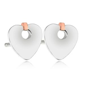 Clogau Cariad Heart Stud Earrings
