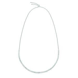 Calvin Klein Silver Tone Tune Slider Necklace