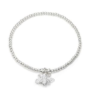 Annie Haak Santeenie Tiny Bee Silver Charm Bracelet