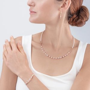 Coeur De Lion Princess Pearls Earrings - Rose Gold and Light Rose 6022211920