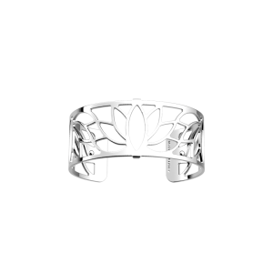 Les Georgettes Lotus 25mm Silver Finish Bangle