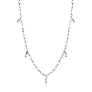 Ania Haie Glow Drop Necklace - Silver N018-02H