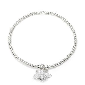 Annie Haak Santeenie Silver Charm Bracelet - Bee