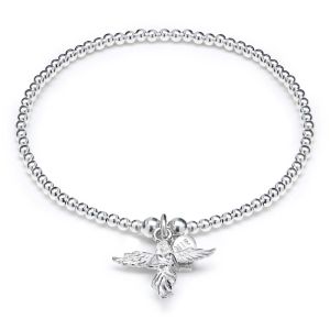 Annie Haak Santeenie Silver My Guardian Angel Charm Bracelet