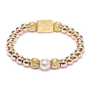 Annie Haak Aster Gold Ring - Pearl