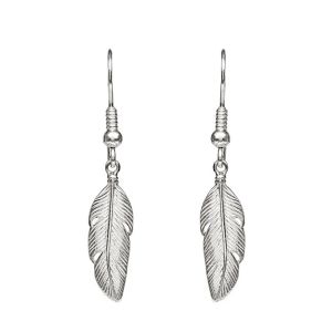 Annie Haak Feather Silver Earings-E0136