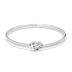 Annie Haak Lover's Knot Silver Bangle