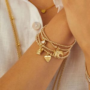Annie Haak Santeenie Gold Elephant Charm Bracelet B0328-17 , B0328-19